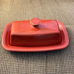 Fiestaware Butter Dish in Paprika